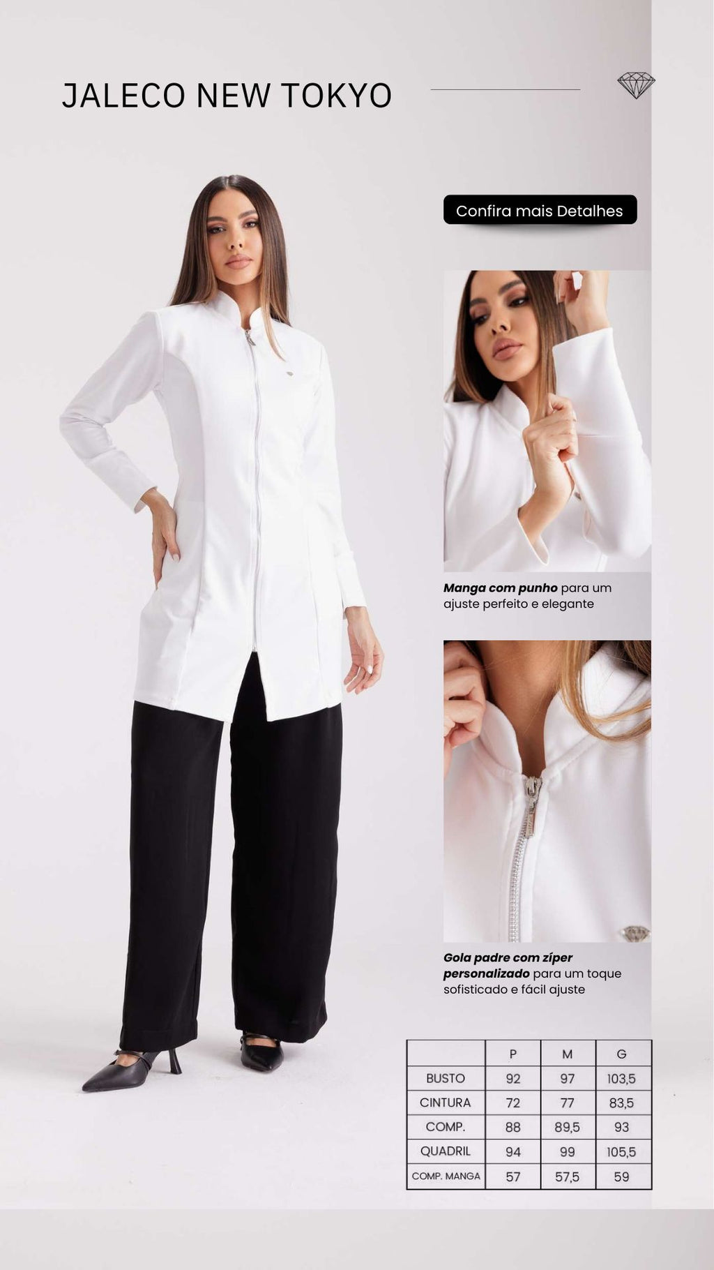 Jaleco New Tokyo My Coat Feminino