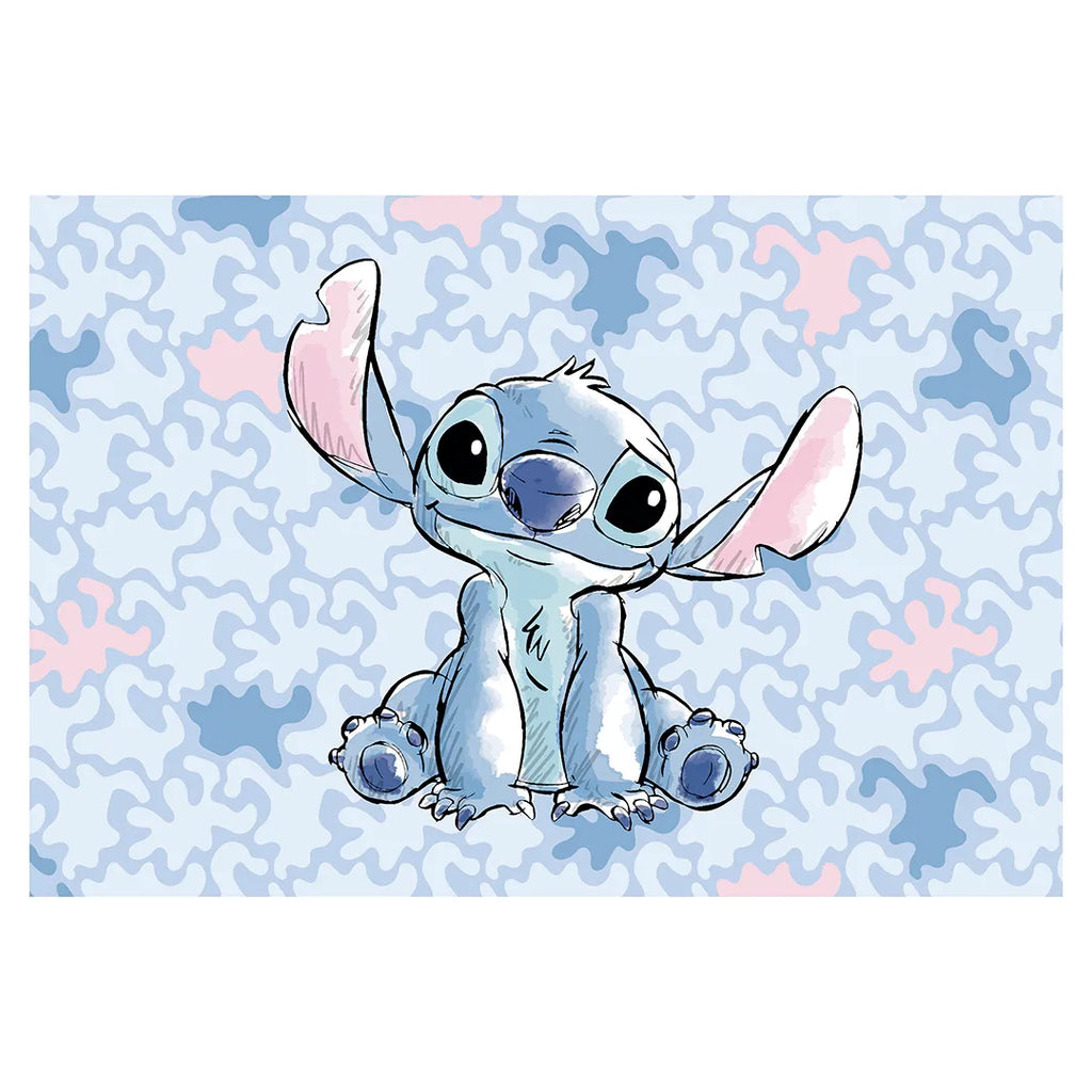 Toalha Lancheira Infantil Döhler Stitch Azul 45cm X 65cm