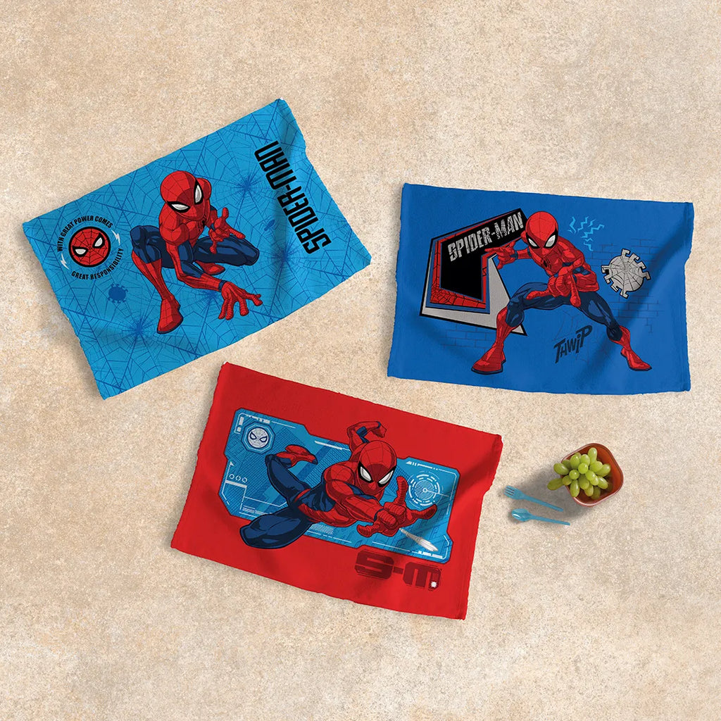 Kit Toalha para Lancheira Infantil Döhler Spiderman 3 peças