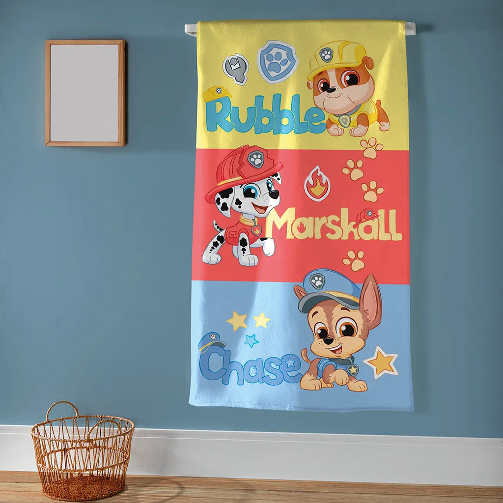 Toalha de Banho Aveludada Döhler Patrulha Canina 70 cm x 130 cm