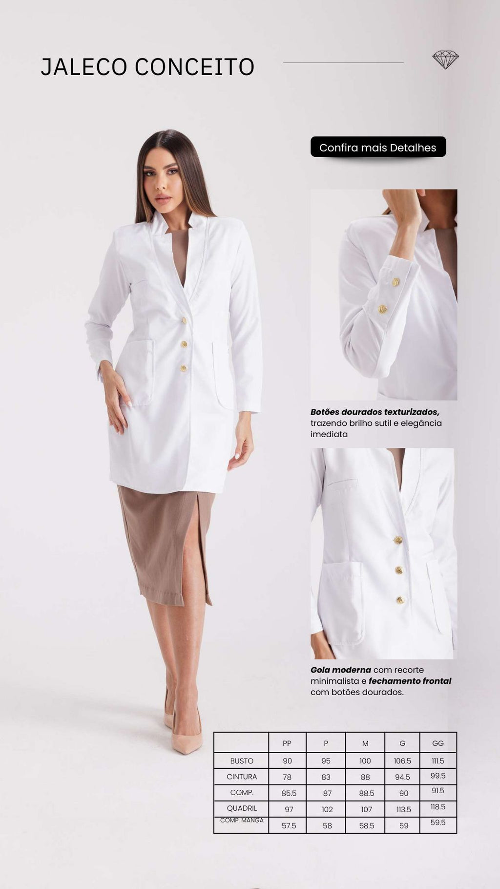 Jaleco Conceito My Coat Feminino