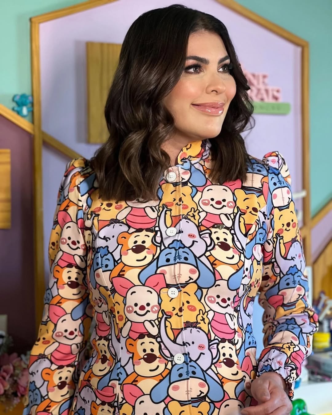 Jaleco Estampado Pooh My Coat Feminino