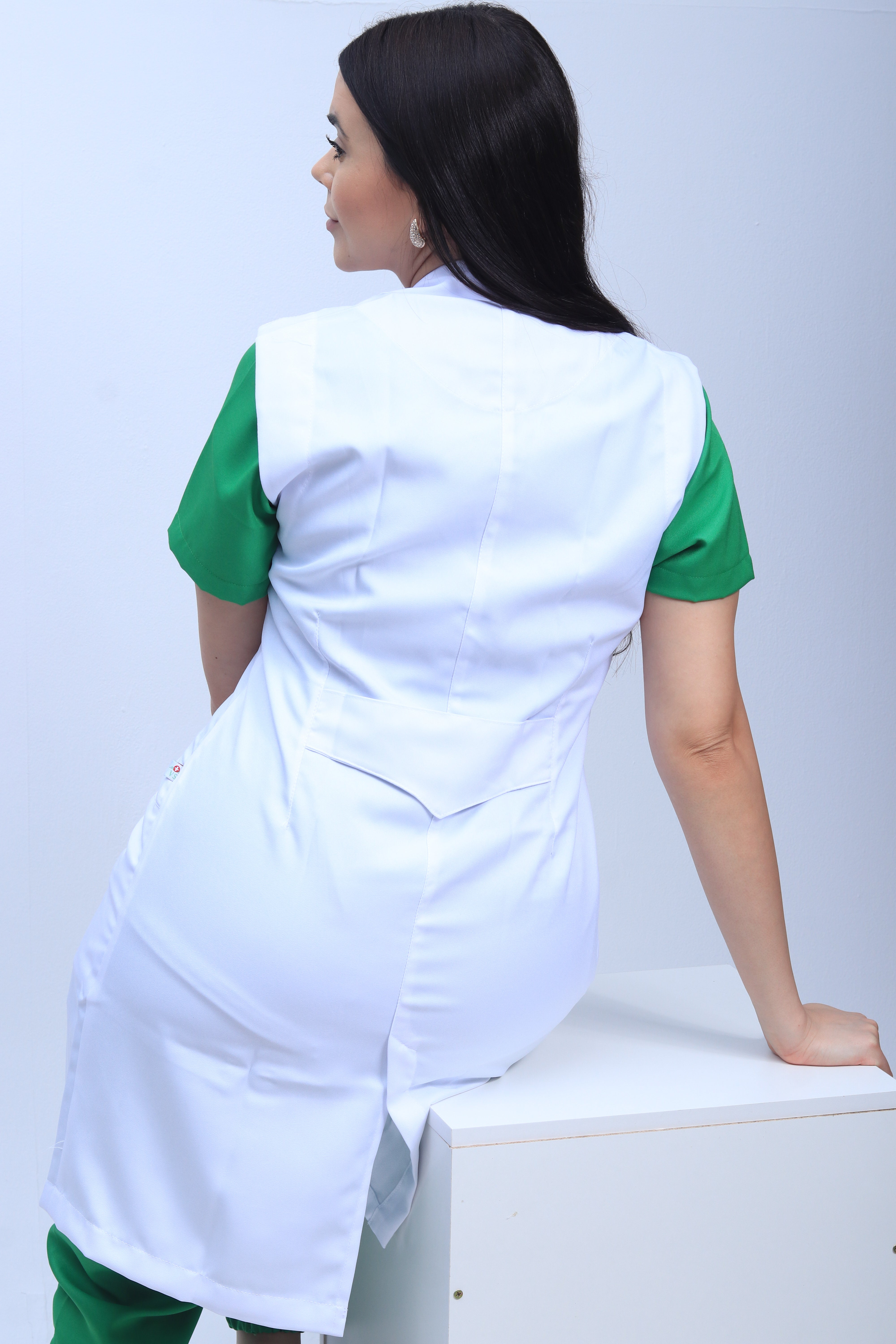 Jaleco Sem Manga Feminino