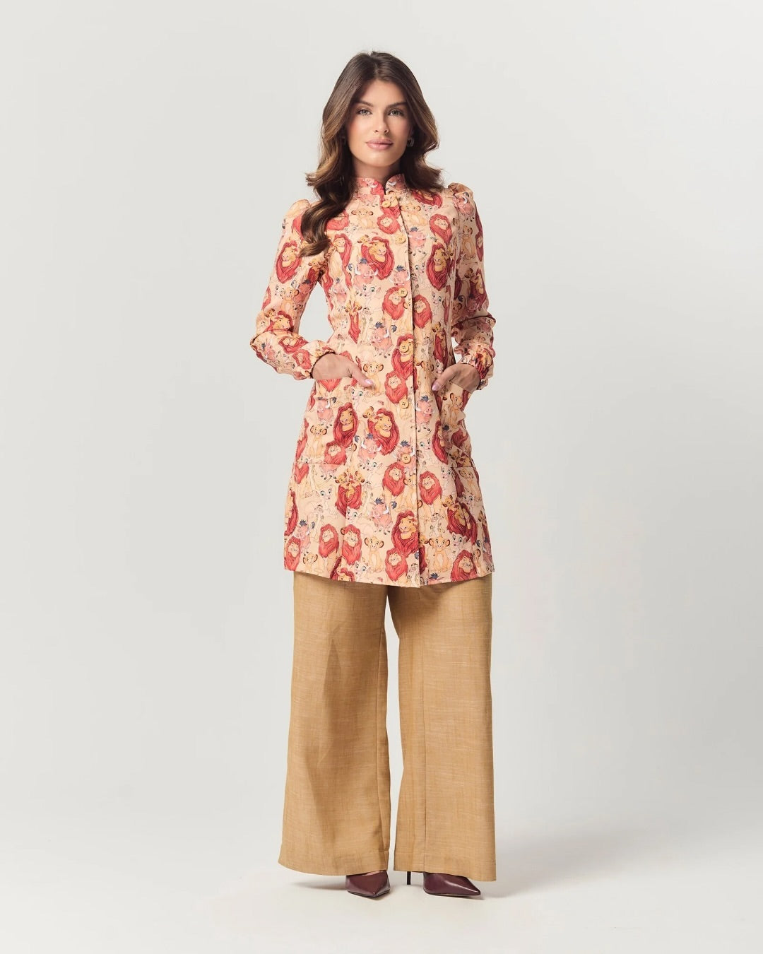 Jaleco Estampado Rei Leão My Coat Feminino