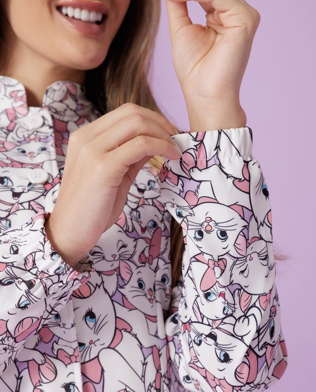Jaleco Estampado Marie My Coat Feminino